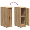 vidaXL Garage Storage Cabinet Artisan Oak 30x51x85 cm Solid Wood Pine