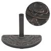 vidaXL Parasol Base | Bronze | Resin | 9 kg | Durable | Parasol Base | Crescent