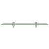 vidaXL Floating Shelves 2 pcs Glass 50x20 cm 8 mm