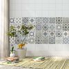 WALPLUS Wall Sticker Azulejo Vintage Blue 10x10cm 24 Sheets