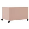 vidaXL Coffee Table Pink 68x50x43.5 cm Steel