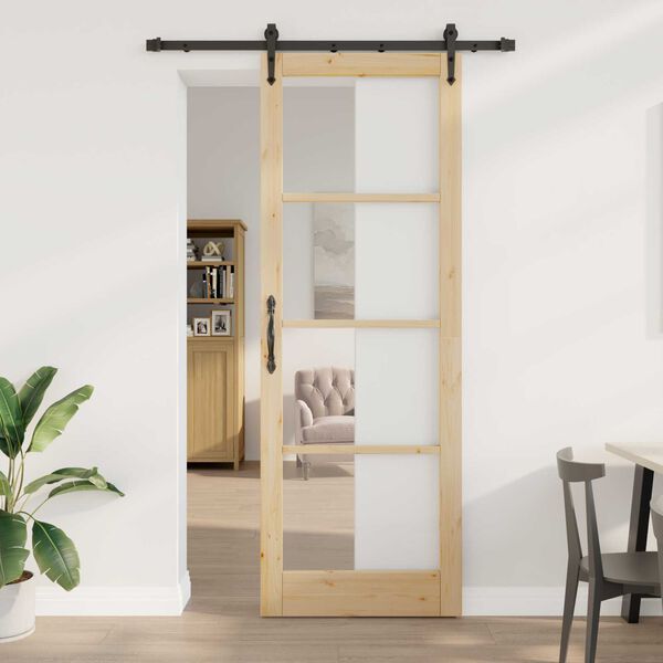 vidaXL Sliding Door ORKDAL Natural 83 x 232 cm