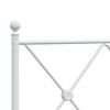 vidaXL Metal Replace Headboard White 200cm