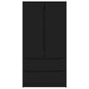 vidaXL Bathroom Cabinet Black 79.5 x 49 x 156 cm Engineered Wood