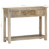 vidaXL Console Table 100x30x76 cm Solid Mango Wood