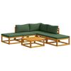 vidaXL Sofa Set 6 pcs Natural Solid Acacia Wood
