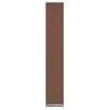Fabric Shoe Cabinet with Cover 162 x 57 x 29 cm Brown