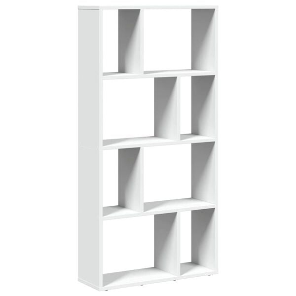 vidaXL Bookcase White 60x20x120.5 cm Engineered Wood