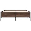 vidaXL Bed Frame without Mattress Brown Oak 135x190 cm Double