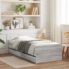 vidaXL Bed Frame with Drawers without Mattress Grey Sonoma 90x200 cm
