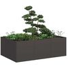 vidaXL Planter Black 120x80x40 cm Steel