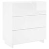 vidaXL Sideboard High Gloss White 70 x 38 x 75 cm Engineered Wood