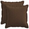 vidaXL Cushion Cover 2 pcs HOUTEN Brown 30 x 30 cm Faux Linen