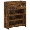 vidaXL Shoe Cabinet Smoked Oak 73.5 x 36 x 92 cm Engineered Wood