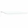 vidaXL Awning Retractable Manual White 450 x 350 x 165 cm Polyester