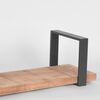 LABEL51 Wall Shelf Slam 80x23x20 cm L Wood/Burned Steel