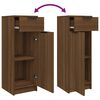 vidaXL Bathroom Cabinet Brown Oak 32x34x90 cm Engineered Wood