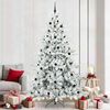 vidaXL Artificial Hinged Christmas Tree White 240 cm PVC and Steel