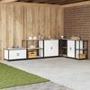vidaXL Kitchen Storage with Shelf White 90 x 50 x 92 cm Steel