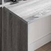 vidaXL Desk with Shelf Grey Sonoma 138.5 x 55 x 143 cm Engineered Wood
