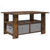 vidaXL Coffee Table Smoked Oak 77 x 55 x 42 cm Engineered Wood