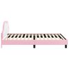 vidaXL Children's Bed Frame with Headboard Pink 90 x 200 cm PU