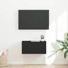 vidaXL TV Wall Cabinet Black 60 x 31 x 29.5 cm Engineered Wood