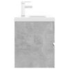 vidaXL Sink Cabinet with Built-in Basin Concrete Grey Engineered Wood
