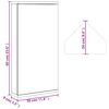 vidaXL Corner Bathroom Mirror Cabinet Grey 30x24x60 cm
