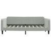 vidaXL Daybed with Trundle without Mattress Light Grey 90x190 cm Single