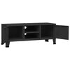 vidaXL Industrial TV Cabinet Black 105x35x42 cm Metal