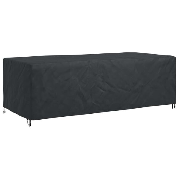 vidaXL Furniture Cover Plain Black 300 x 110 x 70 cm 600D