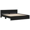 vidaXL Bed Frame with LED without Mattress Black 200x200 cm