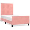 vidaXL Bed Frame without Mattress Pink 80x200 cm Velvet