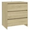 vidaXL 2 Piece Sideboard Sonoma Oak Engineered Wood