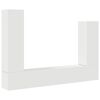 vidaXL 4 Piece TV Cabinet Set White Engineered Wood