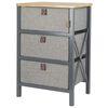 Bo-Camp Folding Cabinet with 3 Drawers "Hamlets" Grey