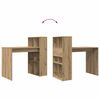 vidaXL Desk with Shelf Artisan Oak 108 x 55 x 103.5 cm Engineered Wood