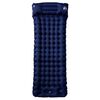 vidaXL Self Inflating Camping Mattress with Pillow 1-Person Navy Blue