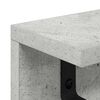 vidaXL Wall-Mounted Coat Rack Concrete Grey 100 x 10.5 x 10.5 cm