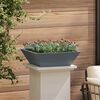 vidaXL Garden Planter Anthracite 50 x 50 x 15 cm Cold-rolled Steel