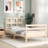 vidaXL Bed Frame without Mattress Single Solid Wood