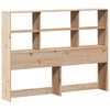 vidaXL Bookcase Bed without Mattress 120x190 cm Small Double Solid Wood Pine