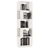vidaXL Book Cabinet/Room Divider White 51x25x163.5 cm Solid Wood Pine