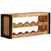 vidaXL Wine Rack Brown 100 x 45 x 33 cm Solid Rough Mango Wood