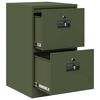 vidaXL File Cabinet Olive Green 44 x 50 x 74.5 cm Cold-Rolled Steel