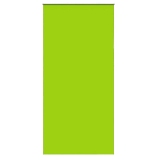 vidaXL Roller Blind Blackout Leaves Green 95x210 cm Fabric Width 90.7 cm Polyester