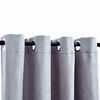 vidaXL Blackout Curtains with Metal Rings 2 pcs Grey 140x245 cm