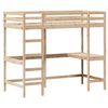 vidaXL Loft Bed without Mattress 90x200 cm Solid Wood Pine