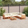 vidaXL 7 Piece Garden Sofa Set Wax Brown Solid Wood Pine